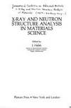 X RAY AND NEUTRON STRUCTURE ANALYSIS IN MATERIALS SCIENCE (HB 1989)