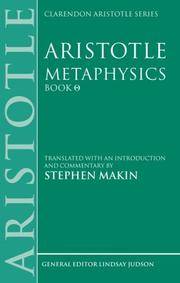 image of Aristotle: Metaphysics Theta : Translated with an Introduction and Commentary