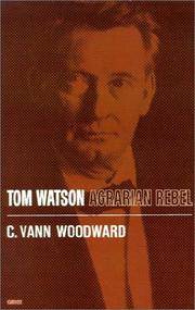 image of Tom Watson: Agrarian Rebel (Galaxy Book)