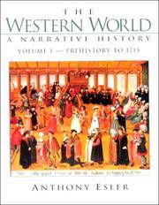 image of The Western World: A Narrative History: Prehistory to 1715 (Volume I)