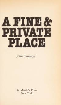 image of A Fine and Private Place