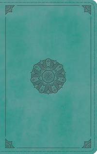 ESV Large Print Personal Size Bible (TruTone, Turquoise, Emblem Design)