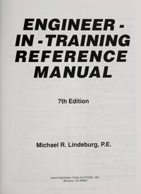 Engineer-in-Training Reference Manual, 7th edition