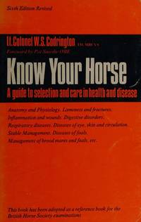 Know Your Horse : A Guide to Selection and Care in Health and Disease by Codrington W S - 1984