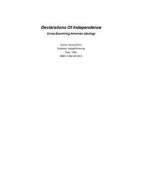 image of Declarations of Independence: Cross-Examining American Ideology