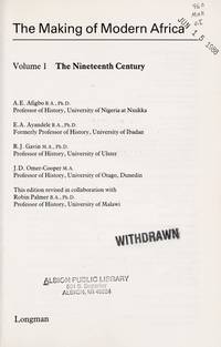 THE MAKING OF MODERN AFRICA: VOL. 1: THE NINETEENTH CENTURY