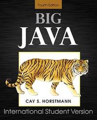 Big Java (ISBN: 9780470553091)