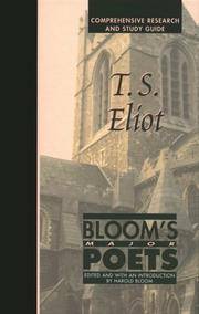 T.S. Eliot Comprehensive Research and Study Guide (Bloom's Major Poets)