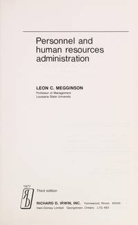 Personnel and Human Resources Administration