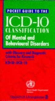 Pocket Guide to the Icd-10 Classification of Mental and Behavioural Disorders With Glossary and...