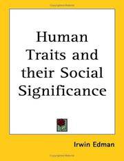 image of Human Traits and their Social Significance