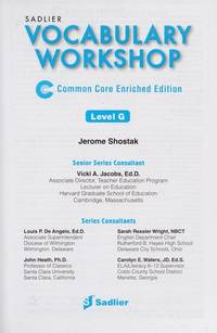 Vocabulary Workshop: Enriched Edition: Student Edition: Level D (Grade 9)
