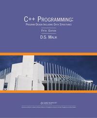 image of C++ Programming: Program Design Including Data Structures