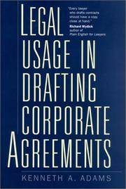 Legal Usage in Drafting Corporate Agreements
