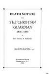 Death notices from the Christian guardian, 1836-1850