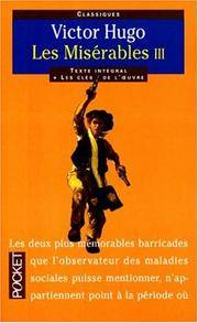 Les MisÃ©rables, tome 3 by Hugo - 1998