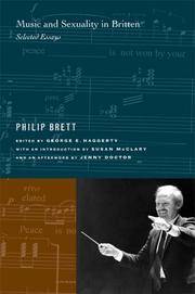 Music and Sexuality in Britten; Selected Essays
