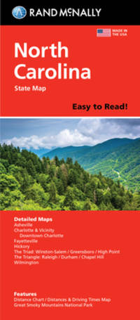 Rand McNally Easy to Read: North Carolina State Folded Map