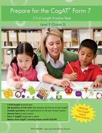 Two Full Length (Colored) Practice Tests for the CoGAT Form 7: For Level 9 (Grade 3): For Level 9...