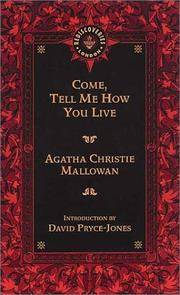 cover of Come, Tell Me How You Live