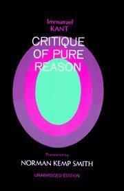 Immanuel Kant's Critique of Pure Reason