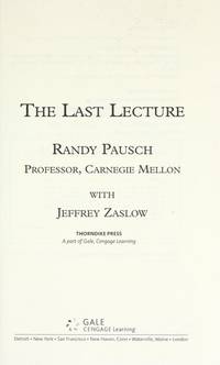 cover of The Last Lecture (Thorndike Nonfiction)