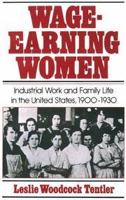 image of Wage-Earning Women: Industrial Work and Family Life in the United States, 1900-1930 (Galaxy Books)