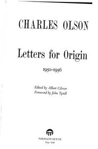 Letters for Origin, 1950-1956