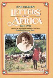 Letters From Africa, 1914-1931