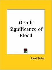 image of Occult Significance of Blood