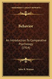 Behavior (ISBN: 9781164045120)