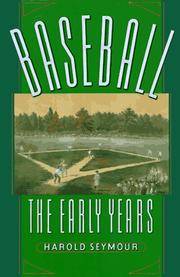 cover of Baseball: The Early Years (Oxford Paperbacks)