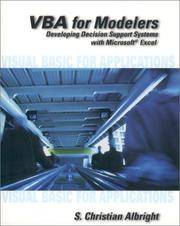 VBA for Modelers: Developing Decision Support Systems Using Microsoft Excel
