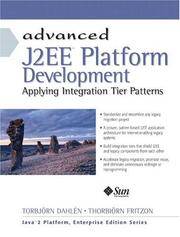 Advanced J2EE platform development; applying integration tier patterns.