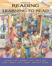 Reading and Learning to Read by Jo Anne L. Vacca