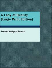 cover of A Lady of Quality