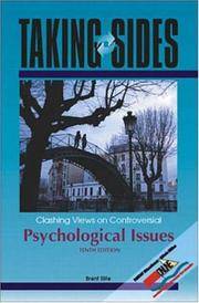 Taking Sides: Clashing Views on Controversial Psychological Issues by Brent Slife - 1998-06-01