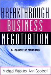 cover of Breakthrough Business Negotiation: A Toolbox for Managers