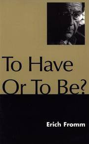 cover of To Have or to Be?