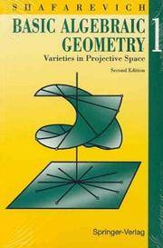 Basic Algebraic Geometry I (Springer Study Edition) by I. R. Shafarevich, M. Reid (Translator) - 1995-05-26