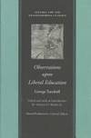 Observations upon Liberal Education (Natural Law and Enlightenment Classics)