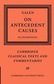 image of Galen: On Antecedent Causes