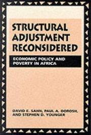 Structural Adjustment Reconsidered: Economic Policy and Poverty in Africa