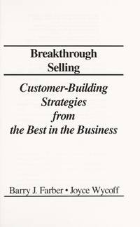 Breakthrough Selling