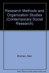Research Methods and Organization Studies