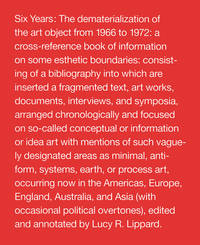 Six Years: The Dematerialization of the Art Object from 1966 to 1972