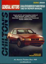 GM Cavalier, Sunbird, Skyhawk, and Firenza, 1982-94 (Chilton Total Car Care Series Manuals)