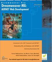 Dreamweaver MX: ASP.Net Web Development: Introduction to the .Net Framework and