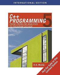 C++ Programming (ISBN: 9780538798136)