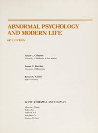 Abnormal psychology and modern life